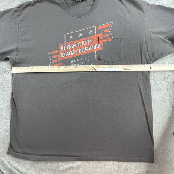 Harley Davidson Shirt  Mens 2XL Gray Pikes Peak Colorado Springs Soaring Eagle - Picture 5 of 9